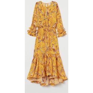 Johanna Ortiz X H&M yellow floral dress